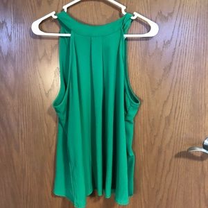 Emerald green halter top